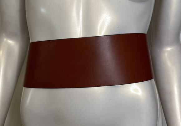 Vintage Mulberry Brown Wide Leather Belt NWT 30 - 32\